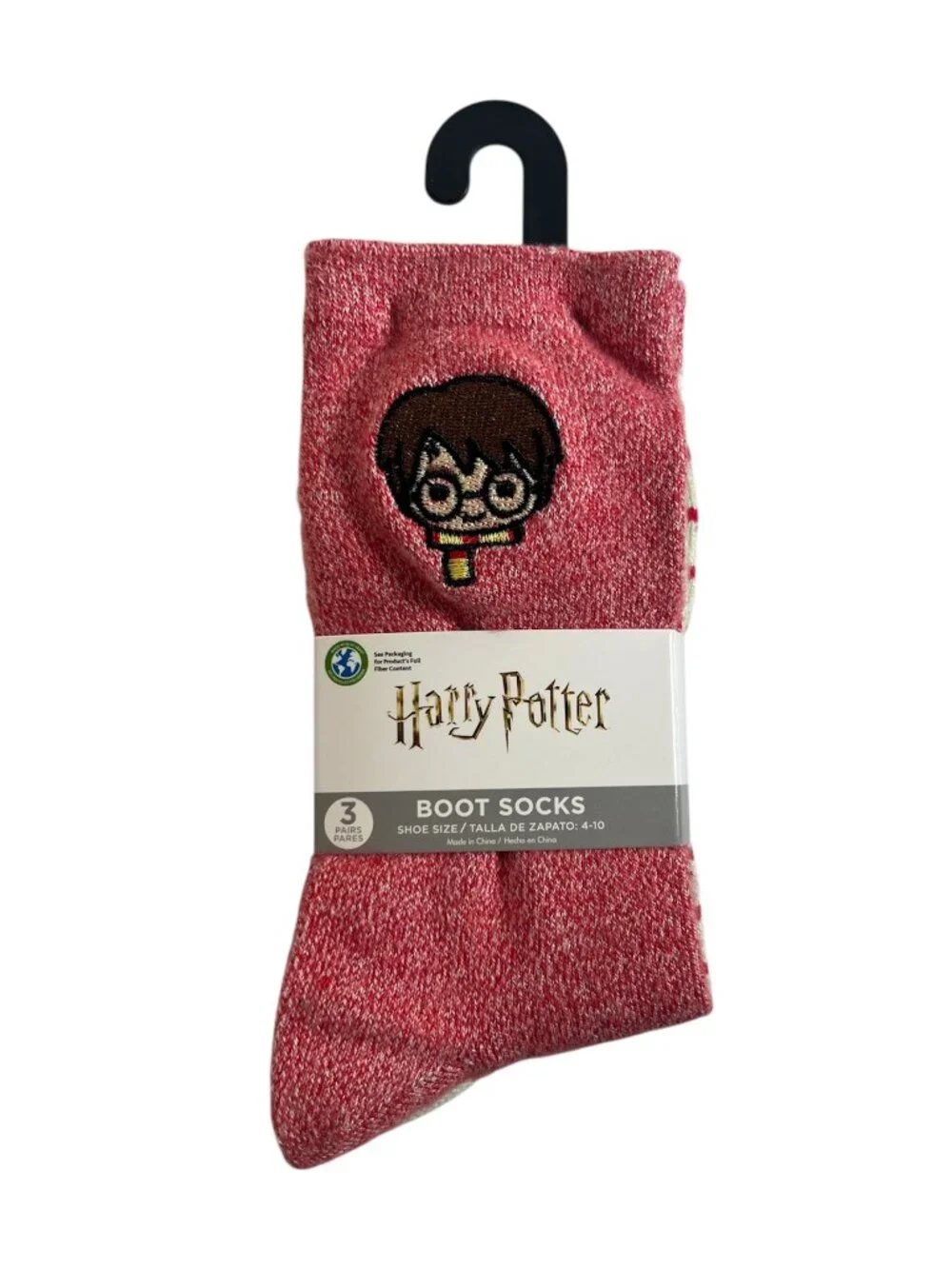 Warner Bros. Harry Potter Boot Socks 3 Pairs Women's Shoe Size 4-10
